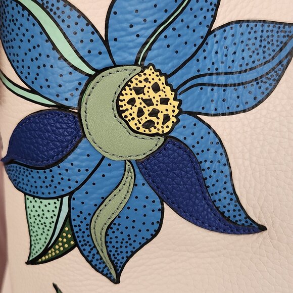 Tory Burch Thea Floral Appliqué Leather Hobo | NWT | Giftable - Picture 2 of 6